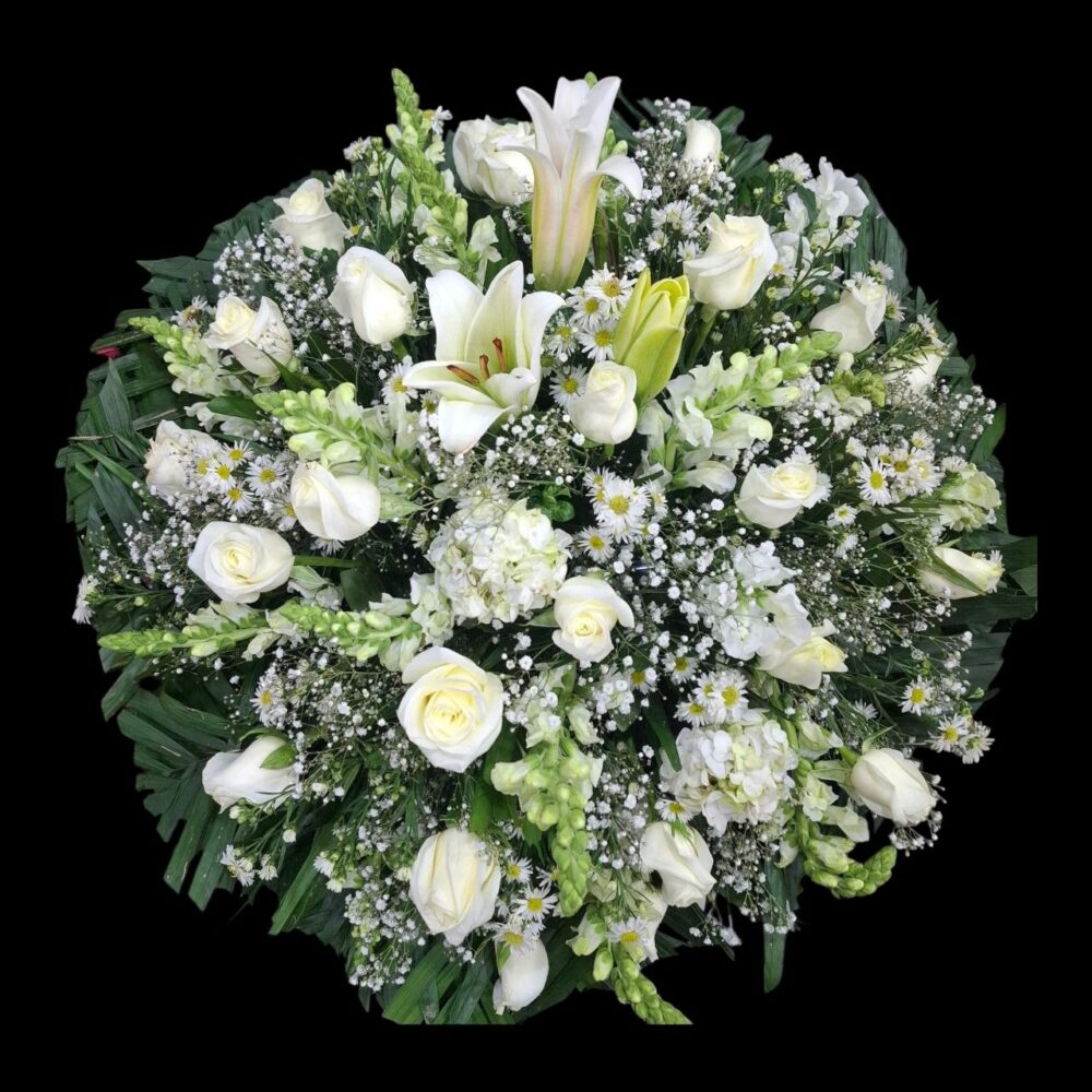 Cubre Caja Funebre Bendición Floral