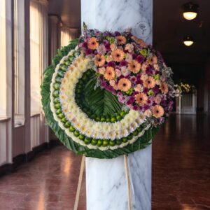 Corona Funebre Premium de Gerberas