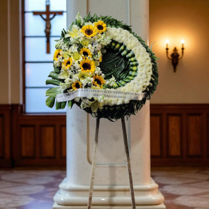 Corona Fúnebre “Luz del Altísimo” – Girasoles de Esperanza